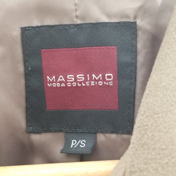 💕Massimo Light Brown Faux Suede Petite Coat Comfy Warm Winter Jacket Size Small - Picture 3 of 10